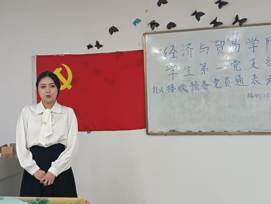 图6：陈颖诗同志进行个人汇报