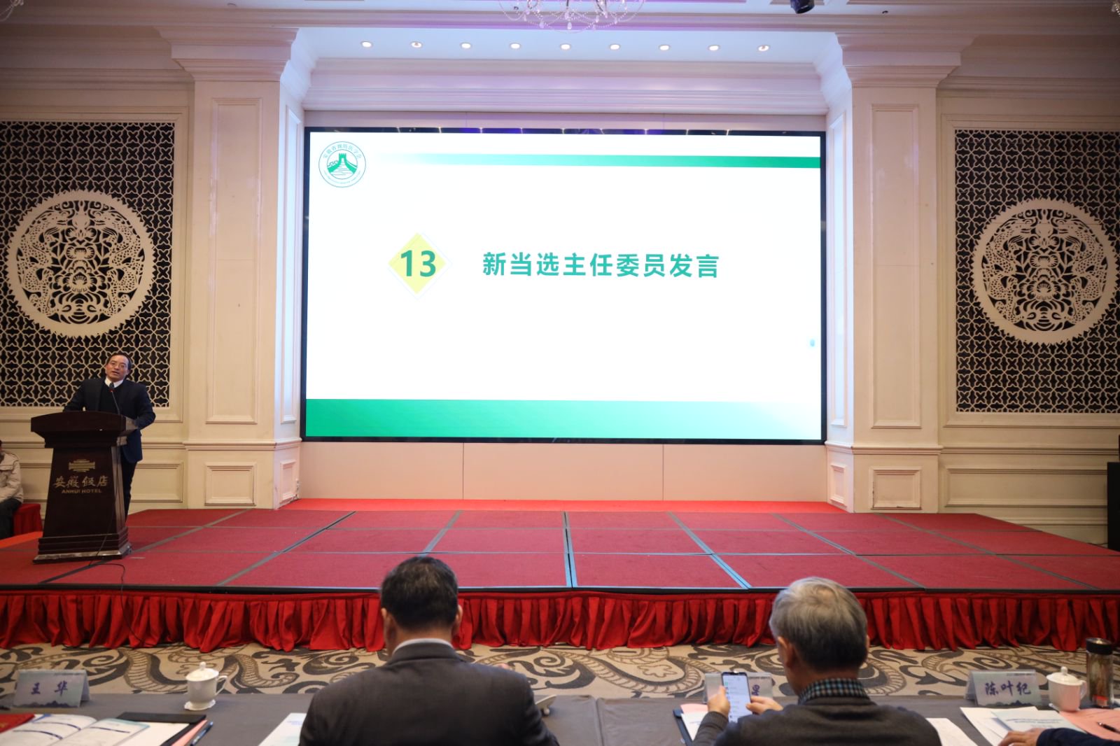 新任主任委员王华教授发言
