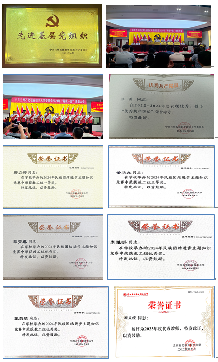图2  2024年支部及党员部分荣誉展示