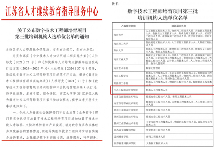 数字技术工程师培育项目第三批培训机构入选单位名单