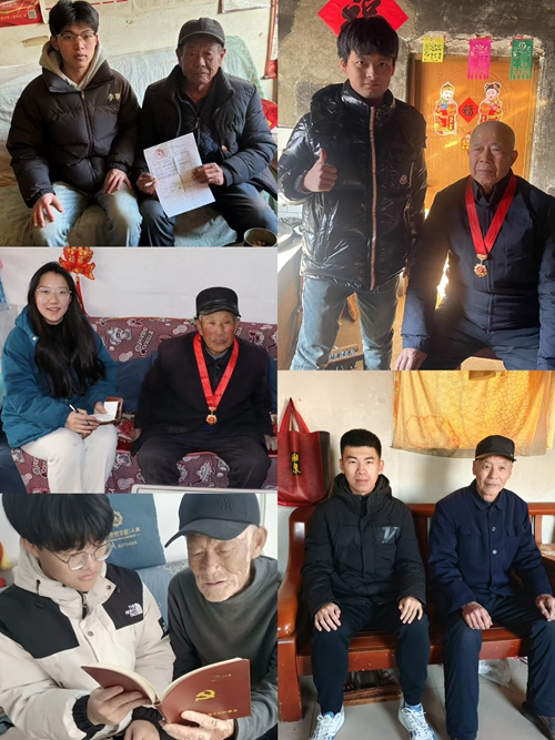 邢昊宇等学生开展“访老党员，忆红色故事”实践活动