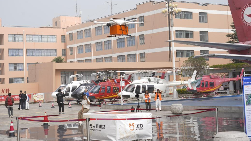 图4：学校低空物流配送航线