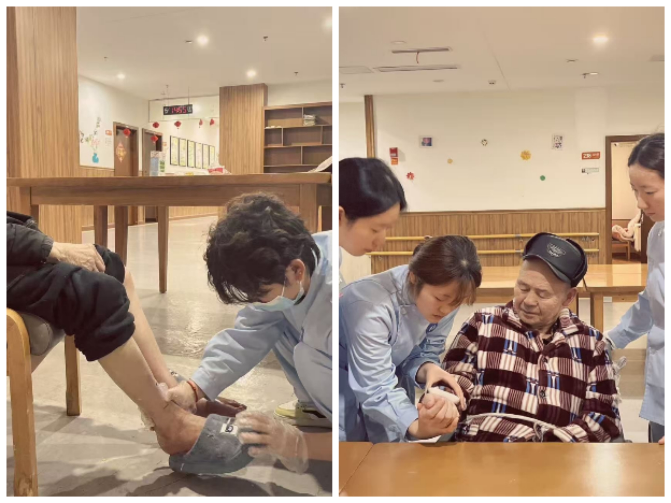 测血压、修剪指甲