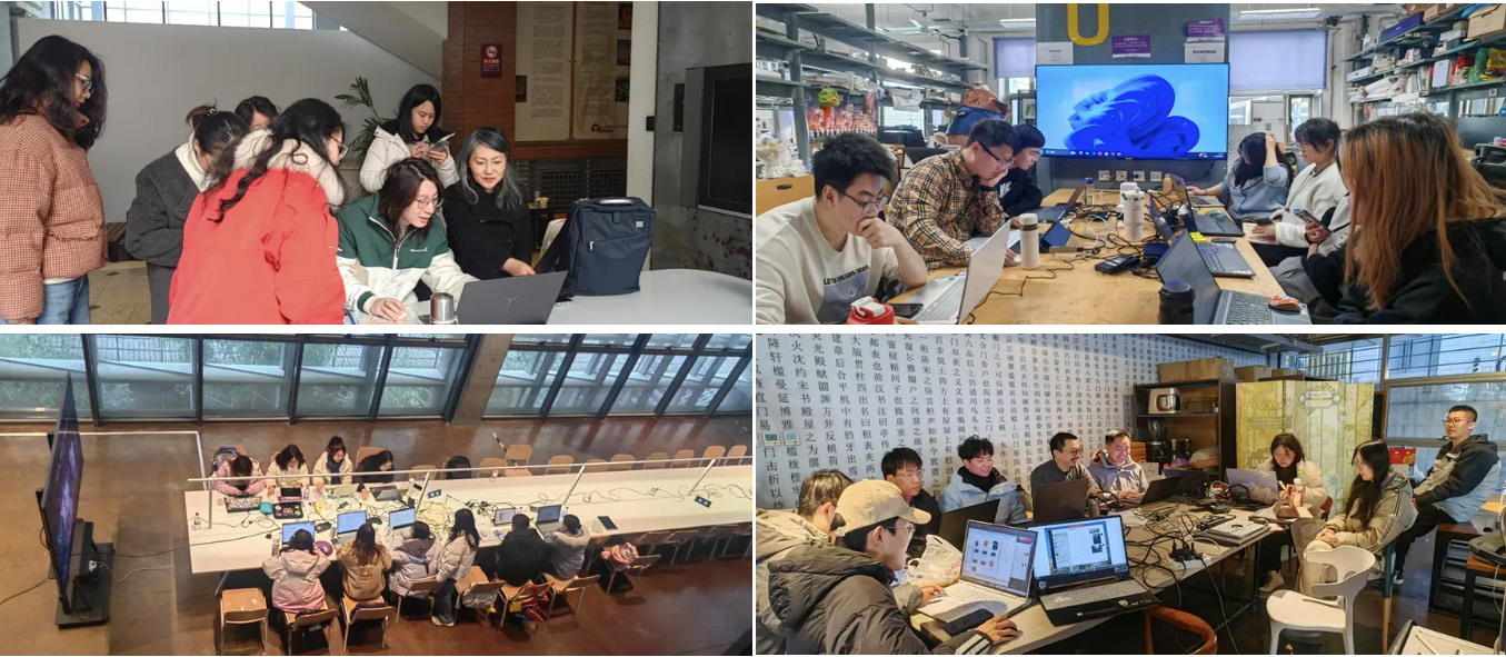6-六校师生进行场地分析的工作场景