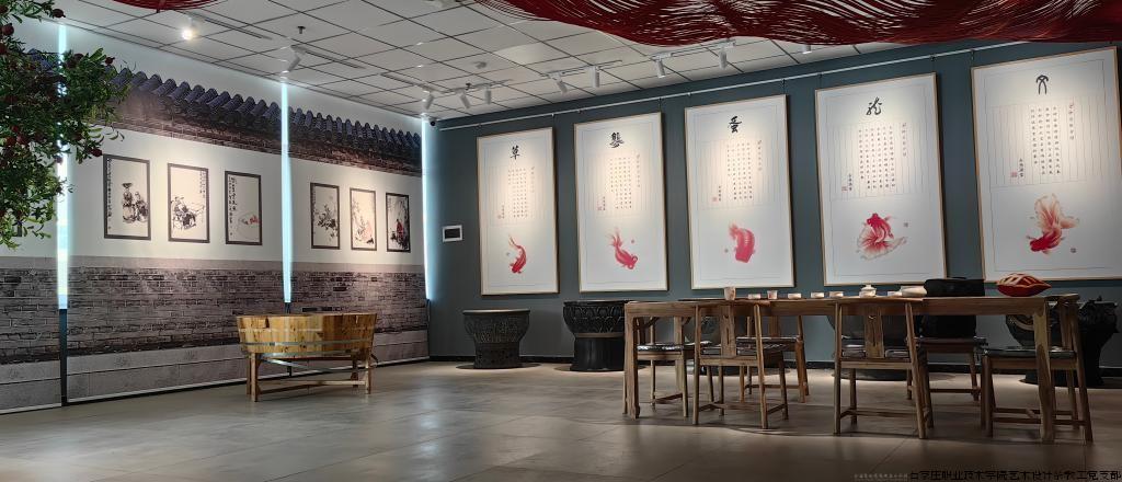 鱼水情深文化艺术展厅局部展示