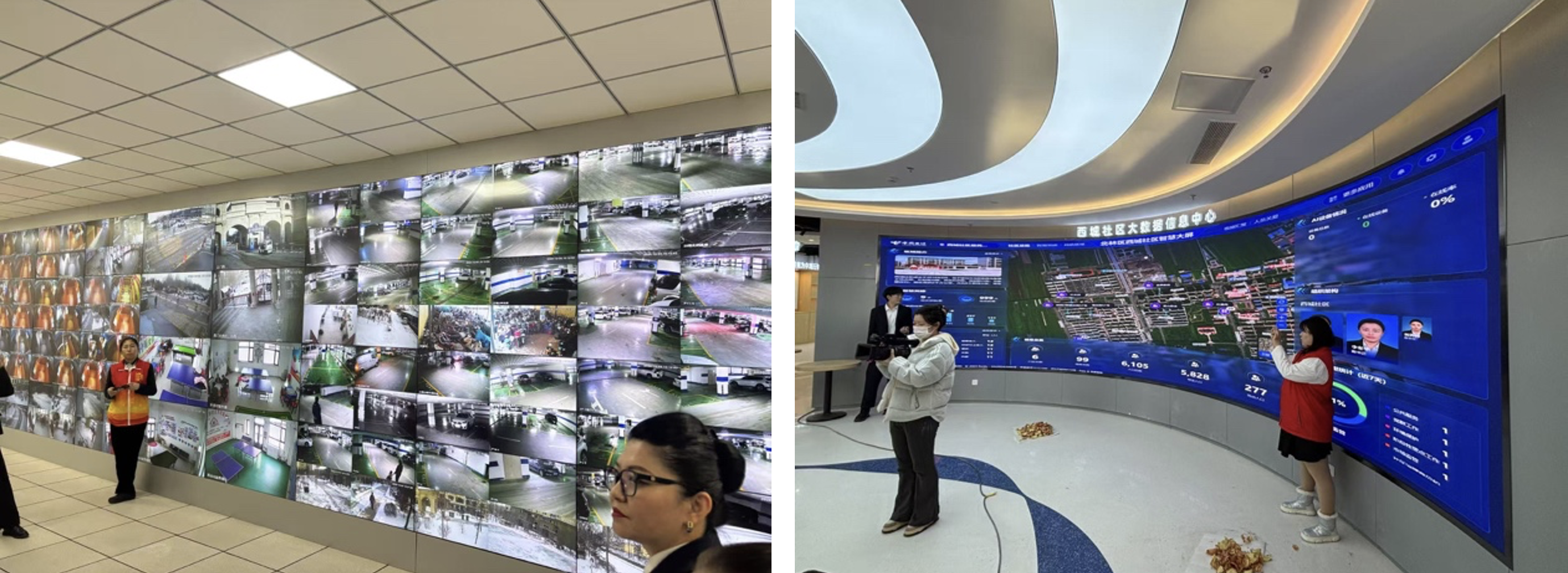 西城社区智慧化治理大屏和大数据信息中心