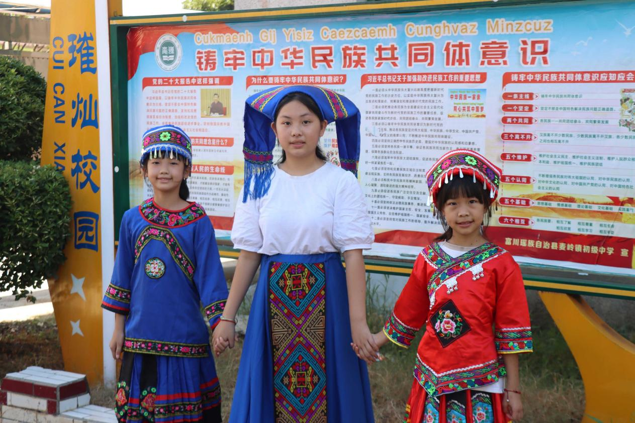 穿民族服饰的儿童 穿民族服饰的儿童