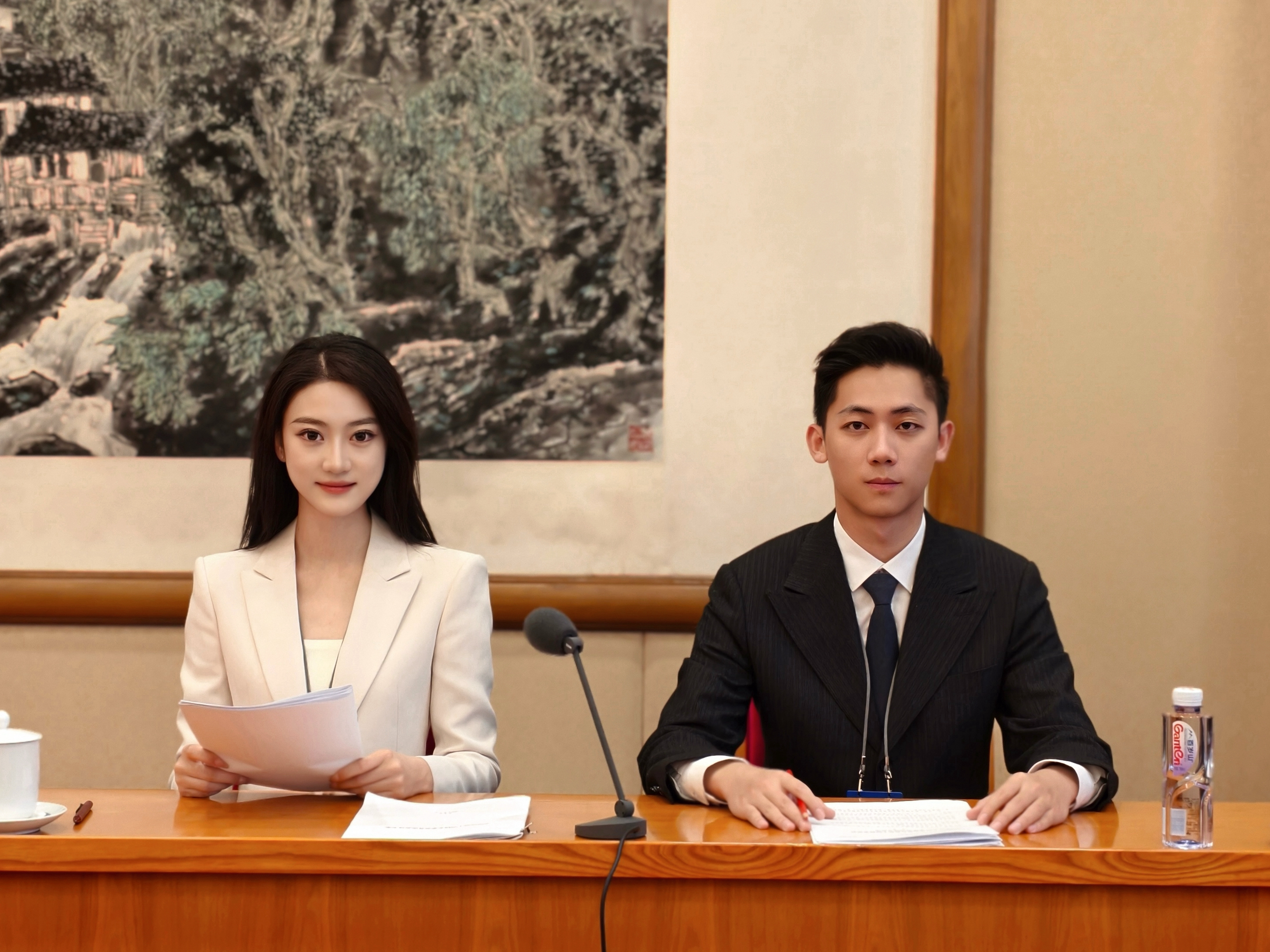 王小棠张弛工作照