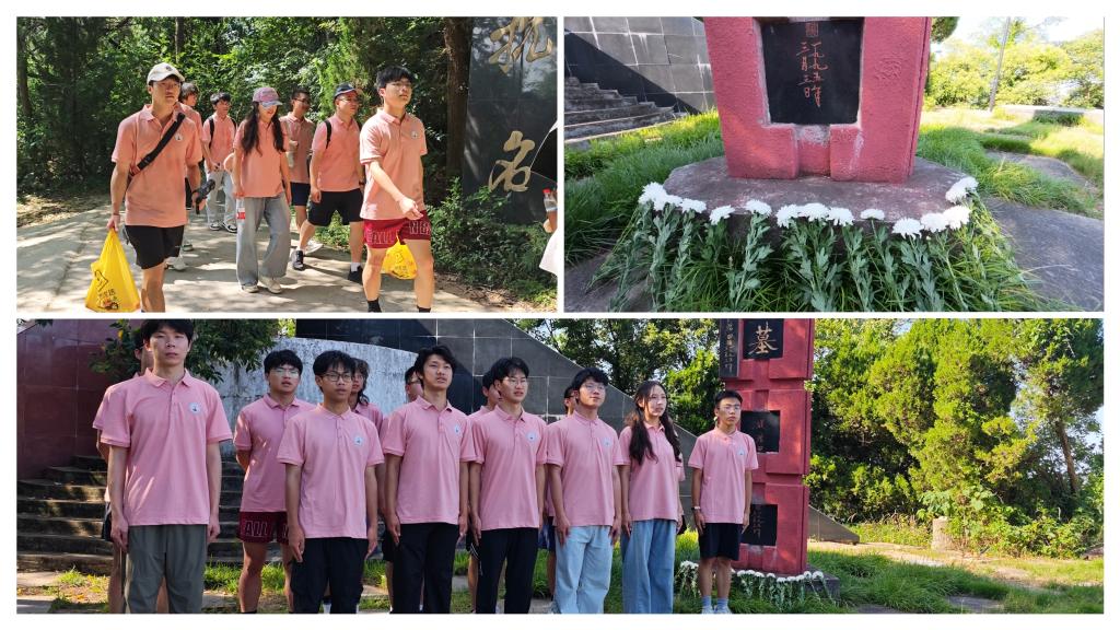 实践队走进烈士陵园