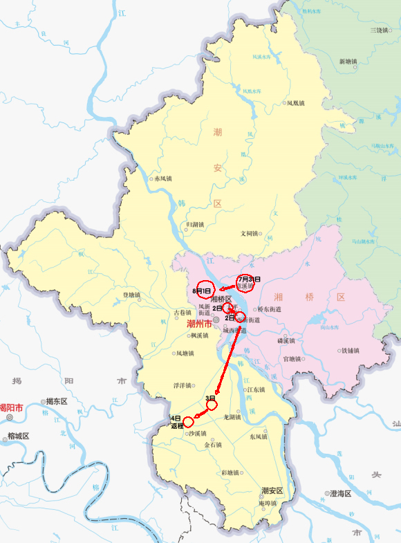 图3 非遗潮州木雕调研行程图