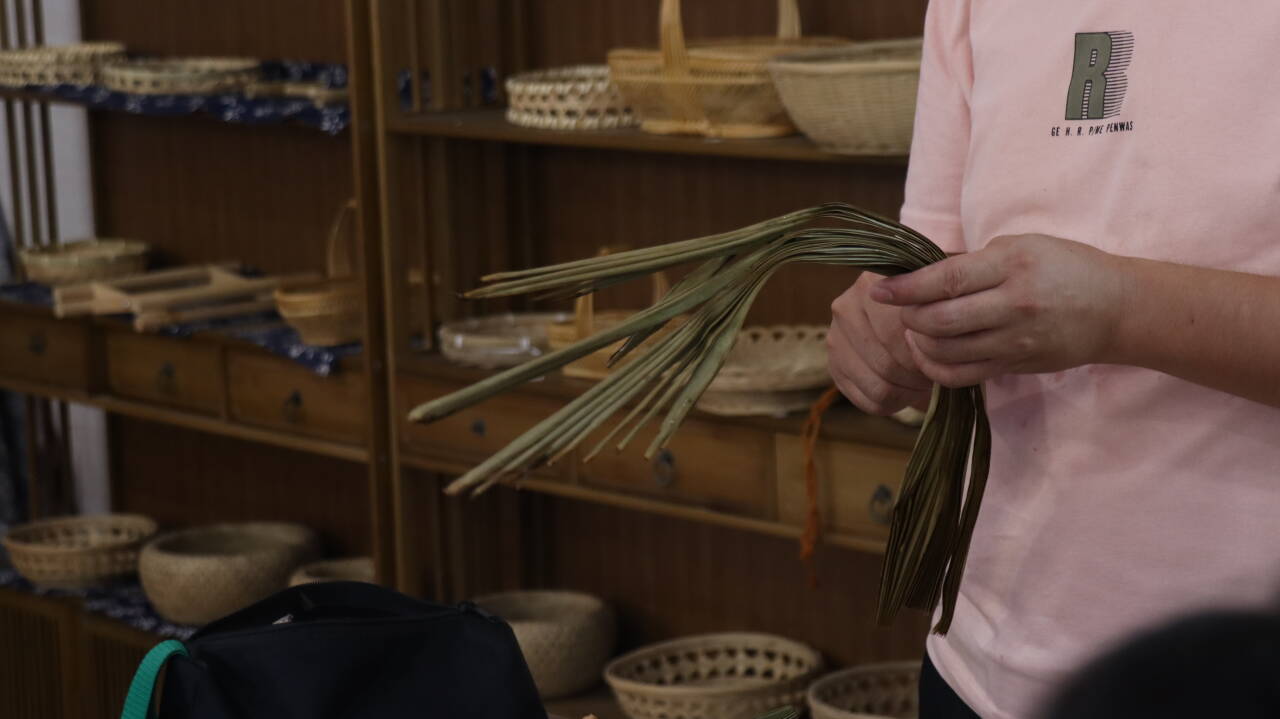 图为棕编的原材料 图为棕编的原材料