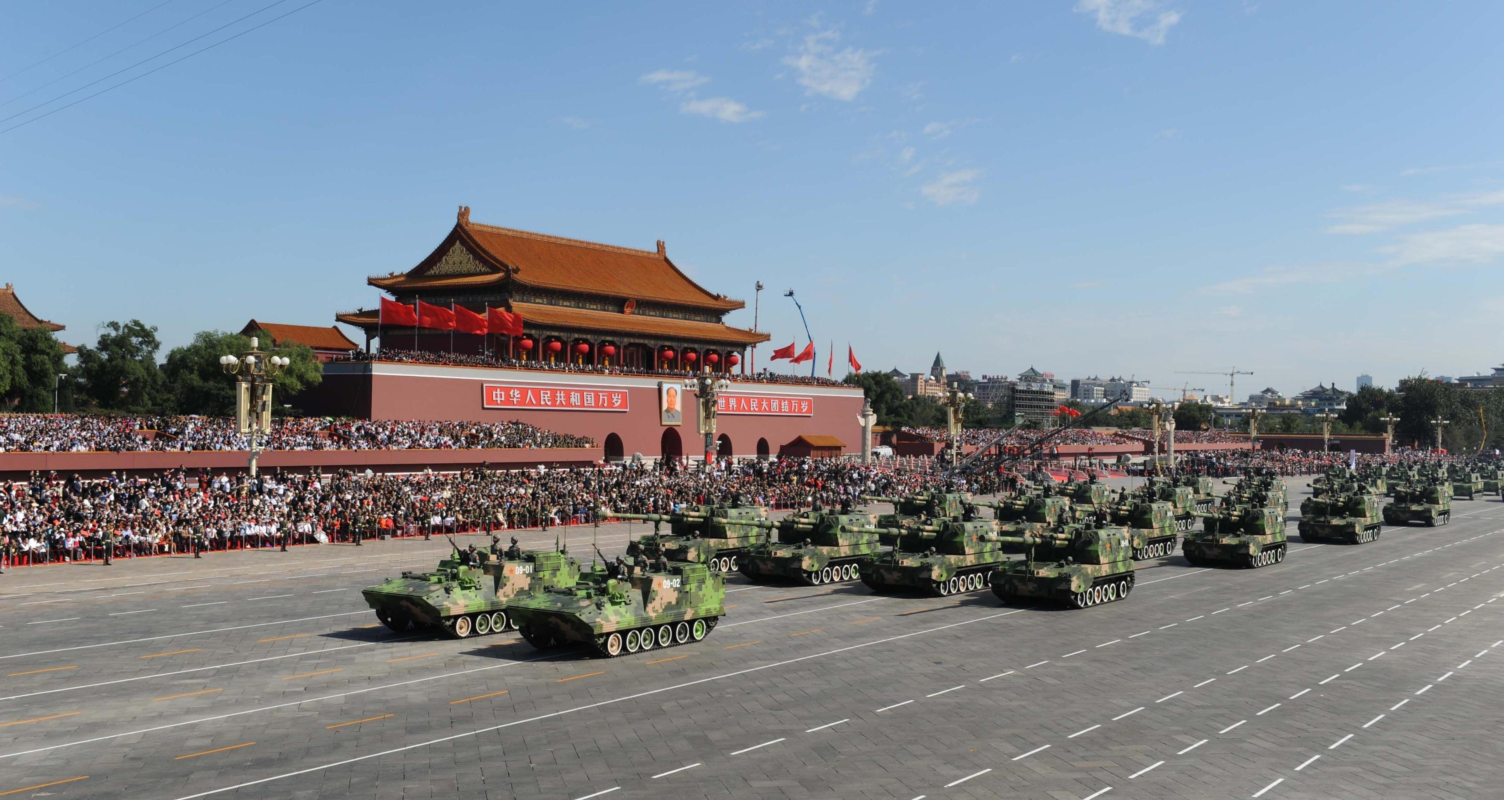 阅兵式现场