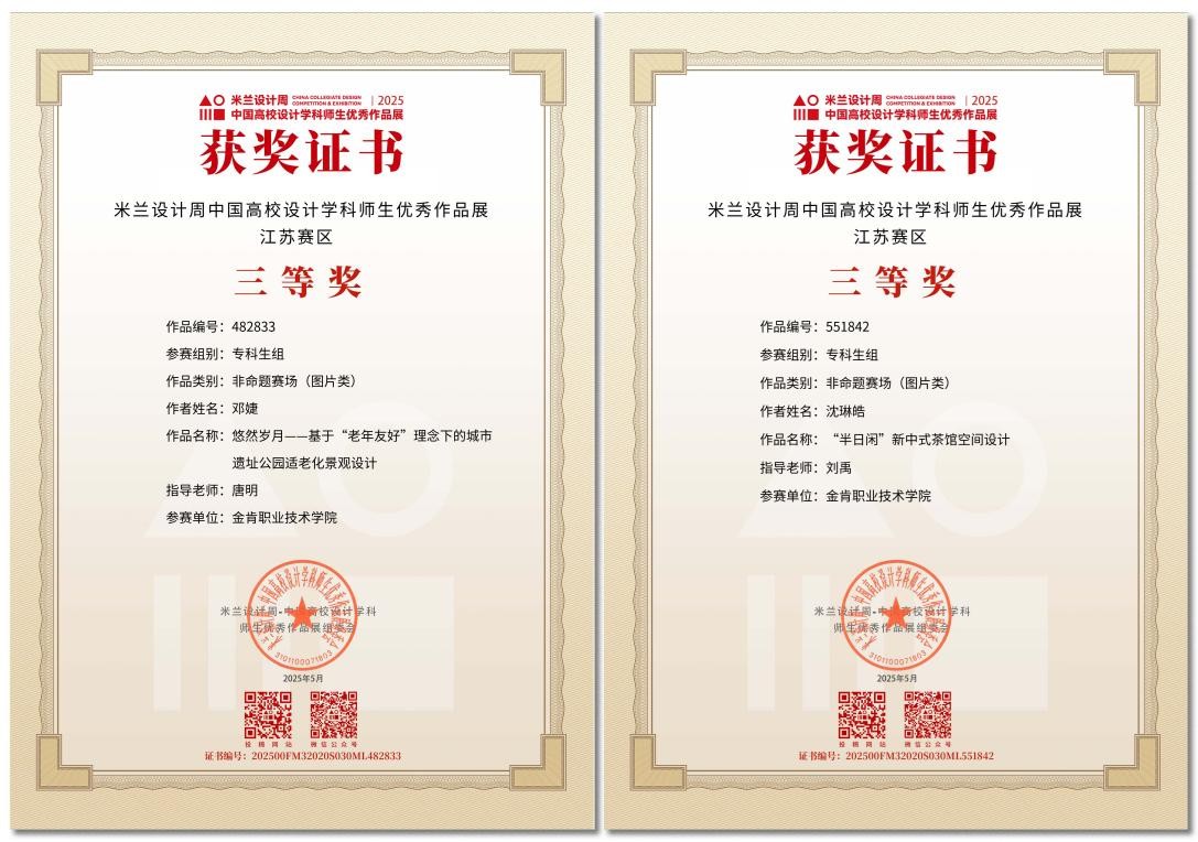 获奖证书 获奖证书