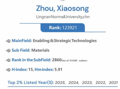 周小松·入选记录