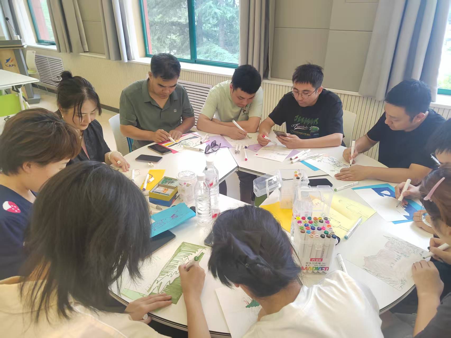 画人看见身体表达环节