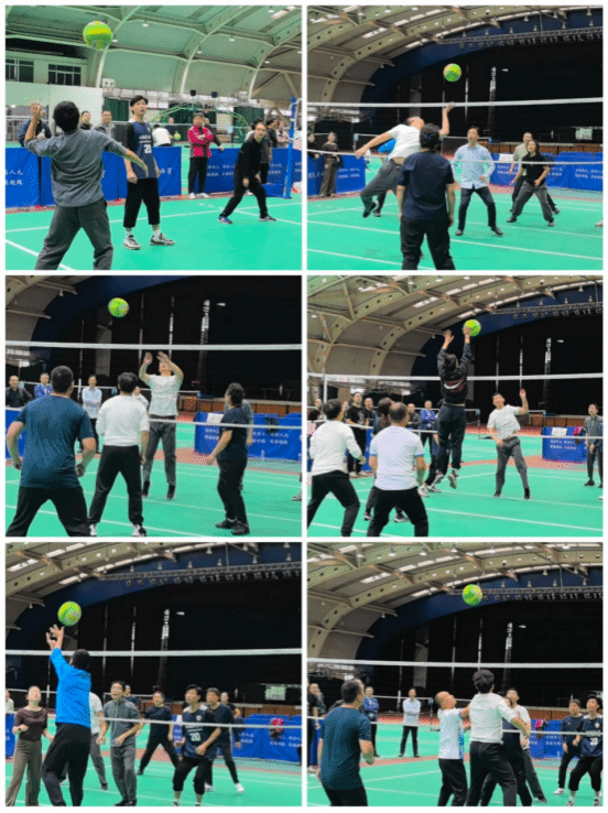 气排球比赛场面