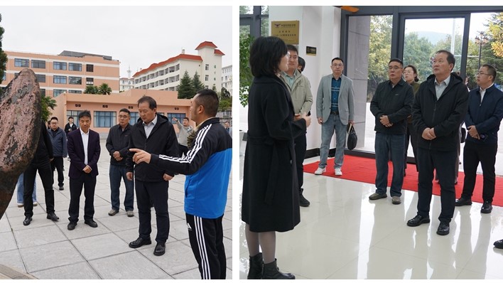 图2：走访学校航空维修和船员培训基地