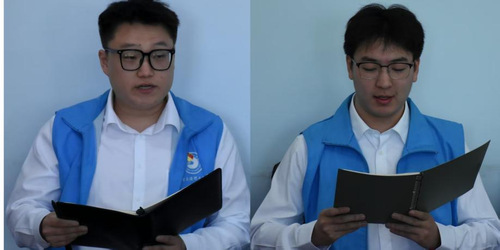 学生志愿者代表发言