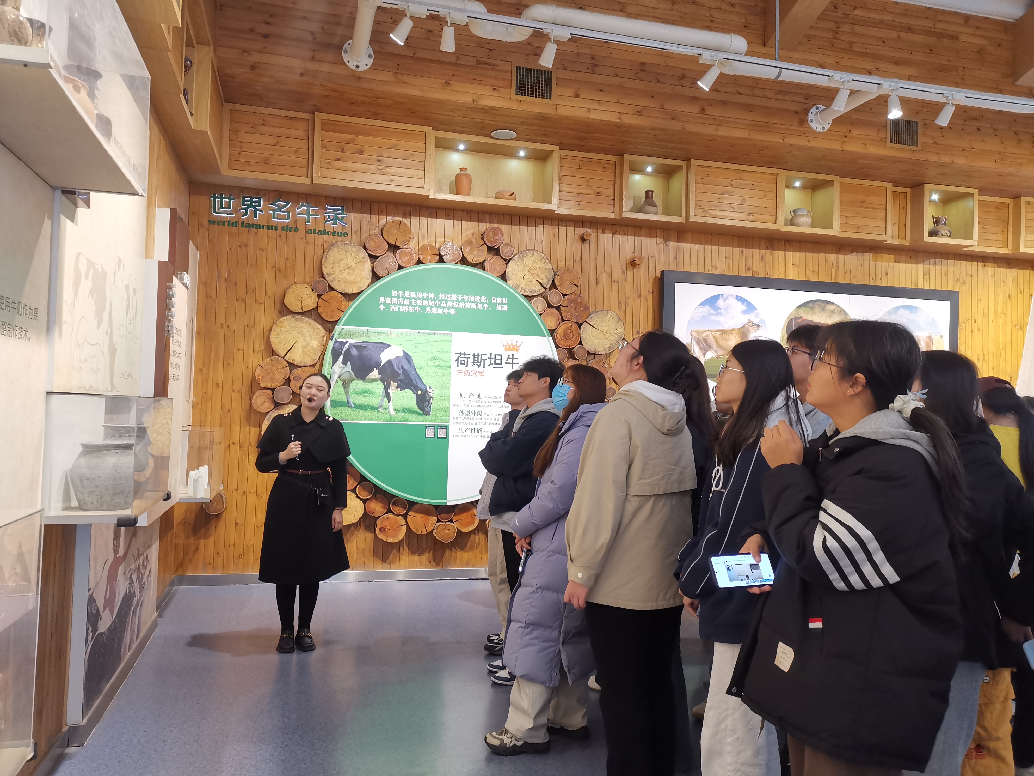 学生在君乐宝优致牧场学习 学生在君乐宝优致牧场学习