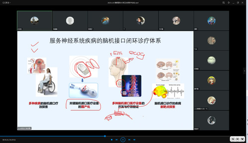 参会教师与研究生通过线上平台进行互动交流