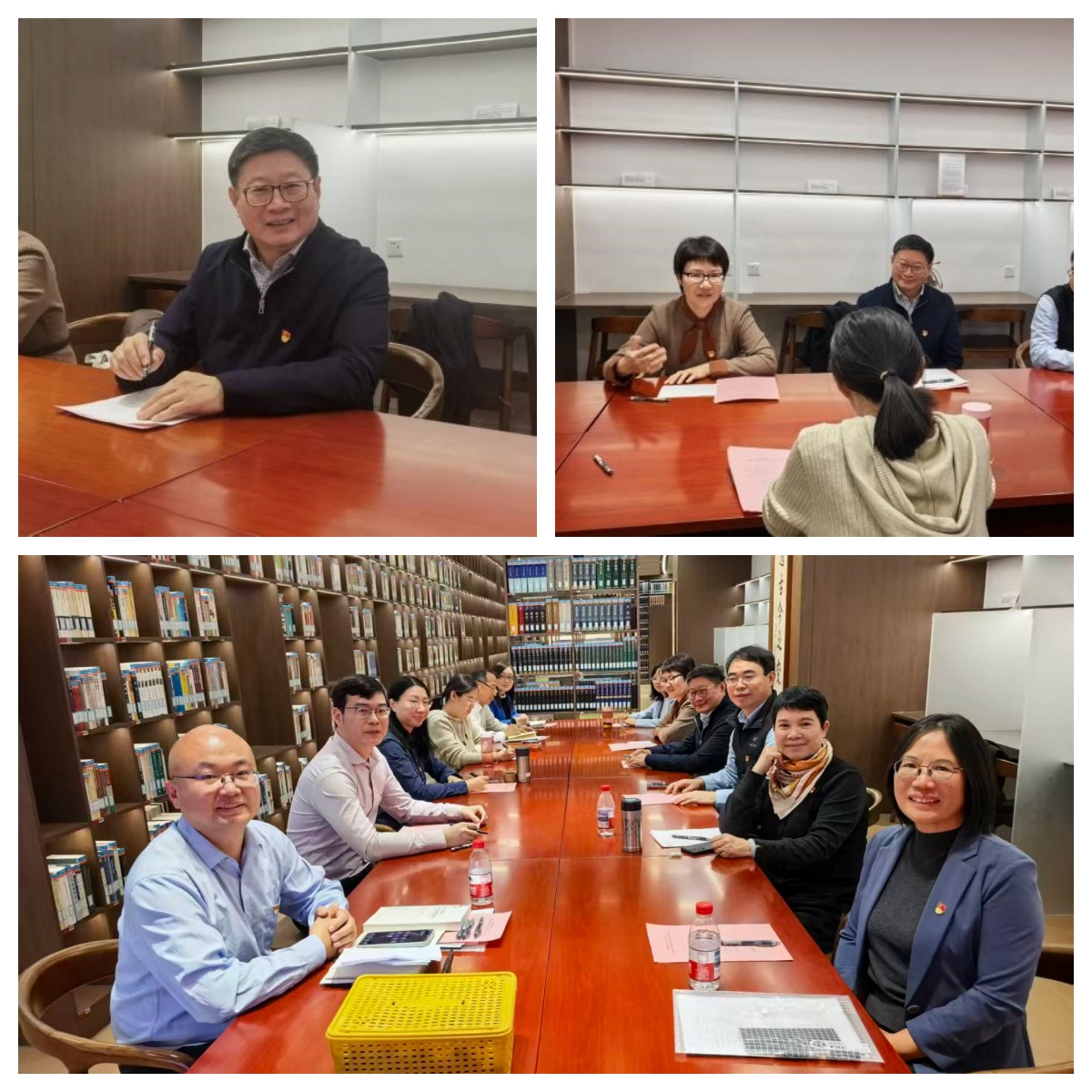 李晓、邓达代表老中青党员发言