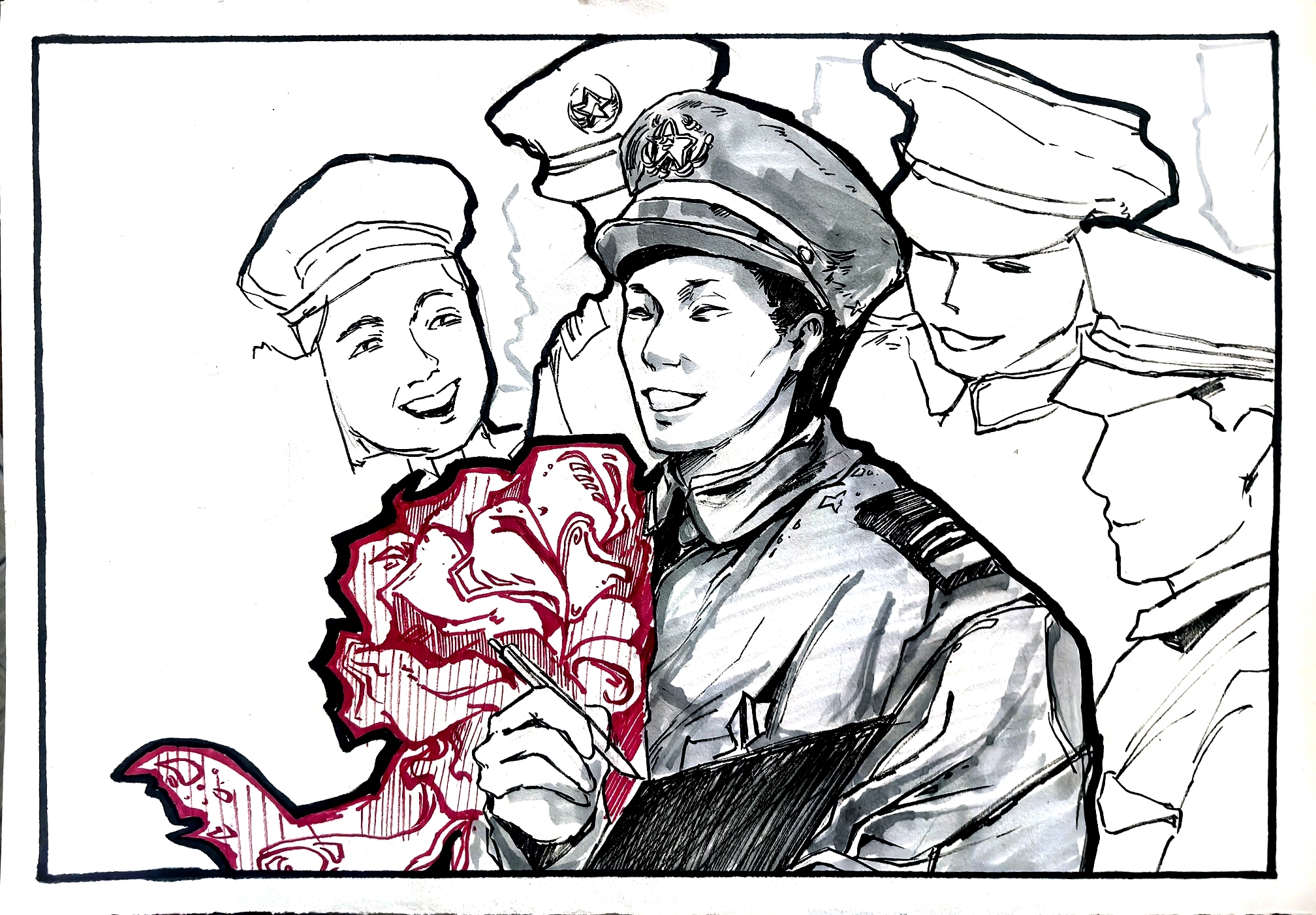 24动作设计1班 赵子妍《红花》徐洪刚2