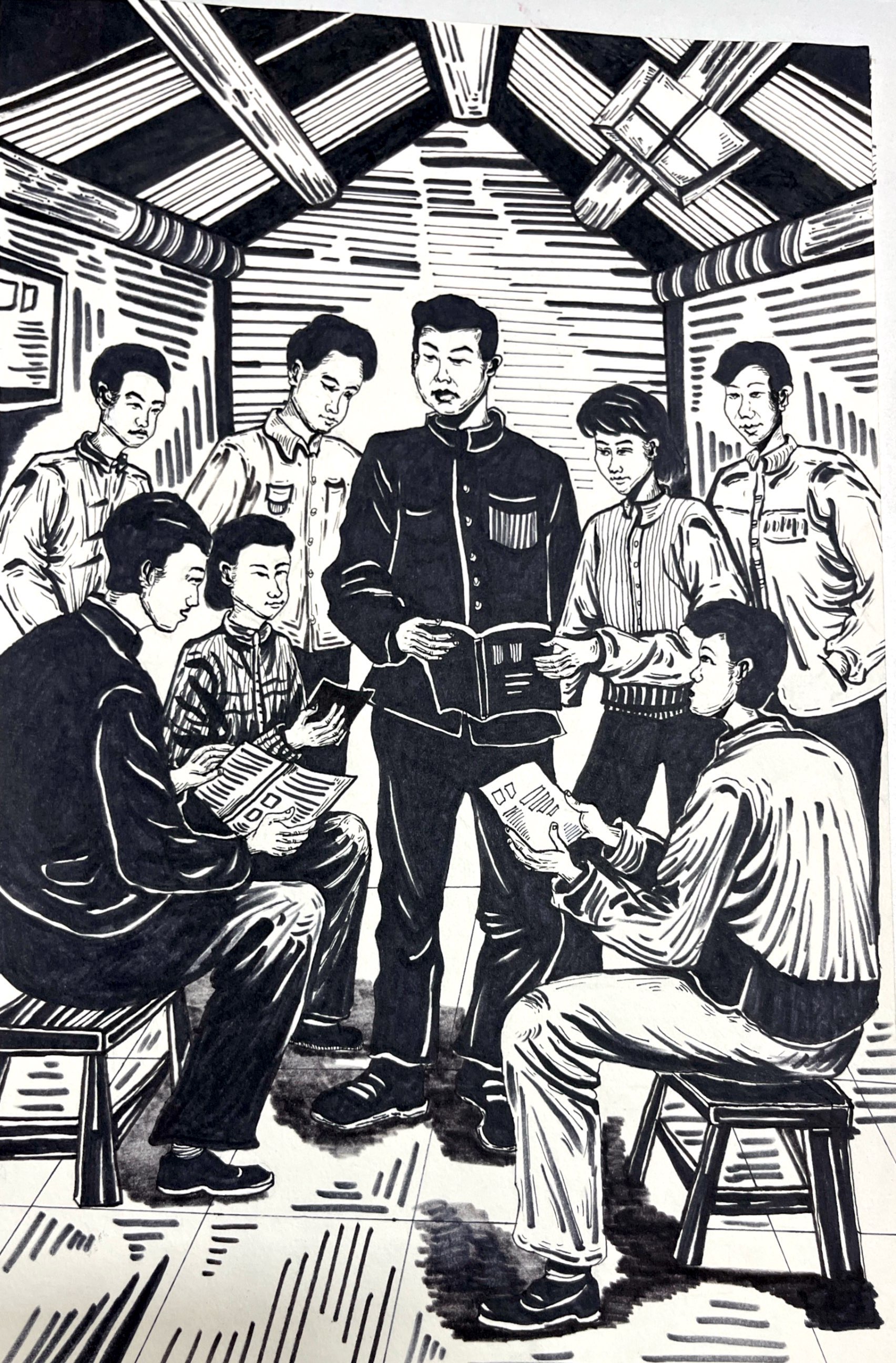 24视传1班 朱倩倩《凝聚青年与真理的炬火》徐海东4