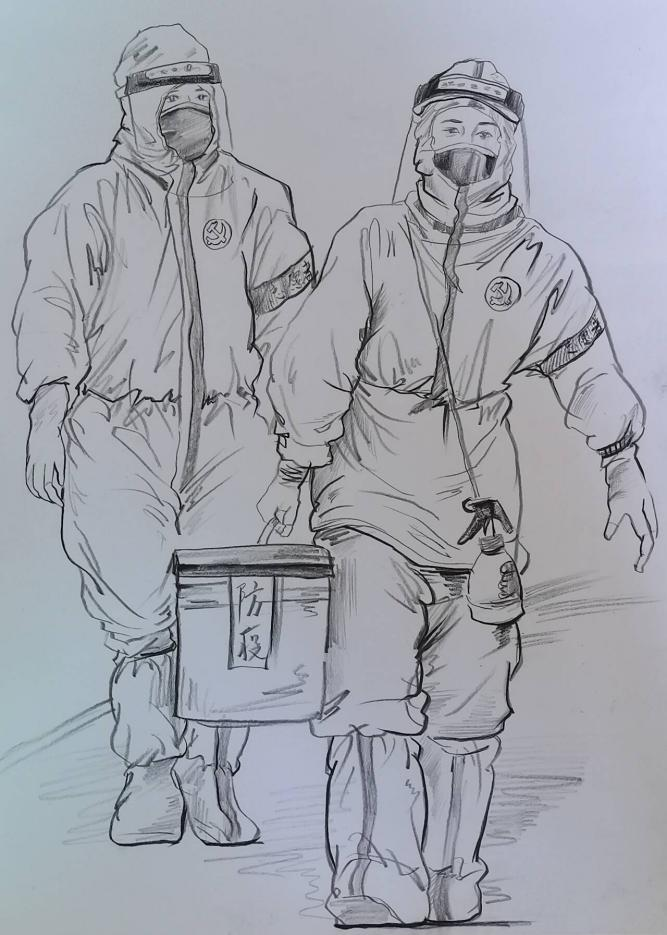 24环艺3班 吴伊林《疫海孤舟，党员先锋的无畏领航》王君1