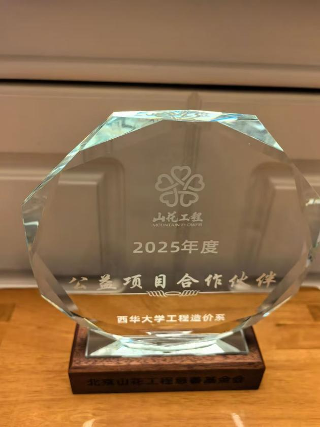 图1 公益项目奖杯