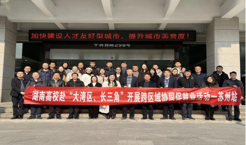 随同人员访企合影