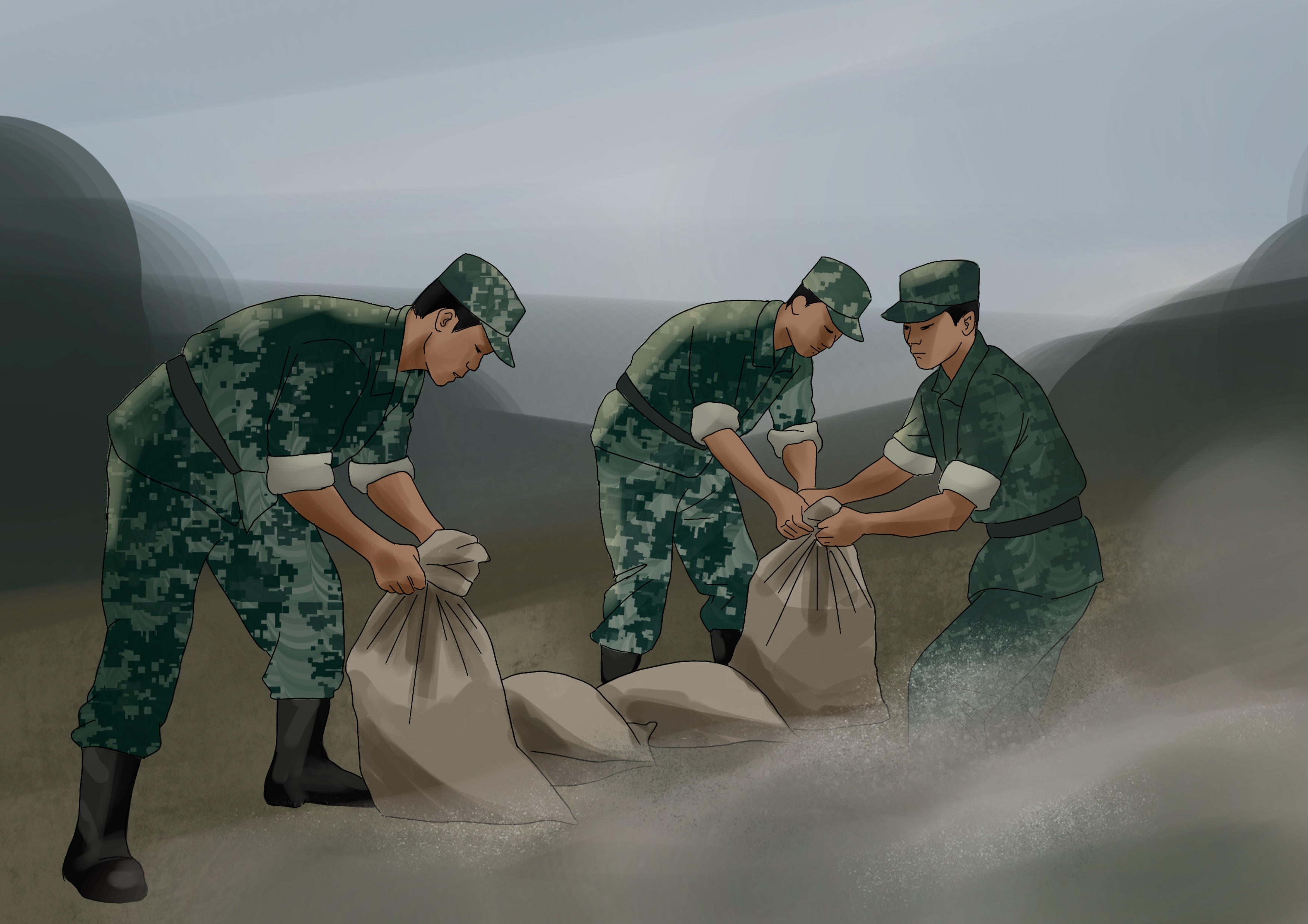 3.抗洪精神 3.抗洪精神