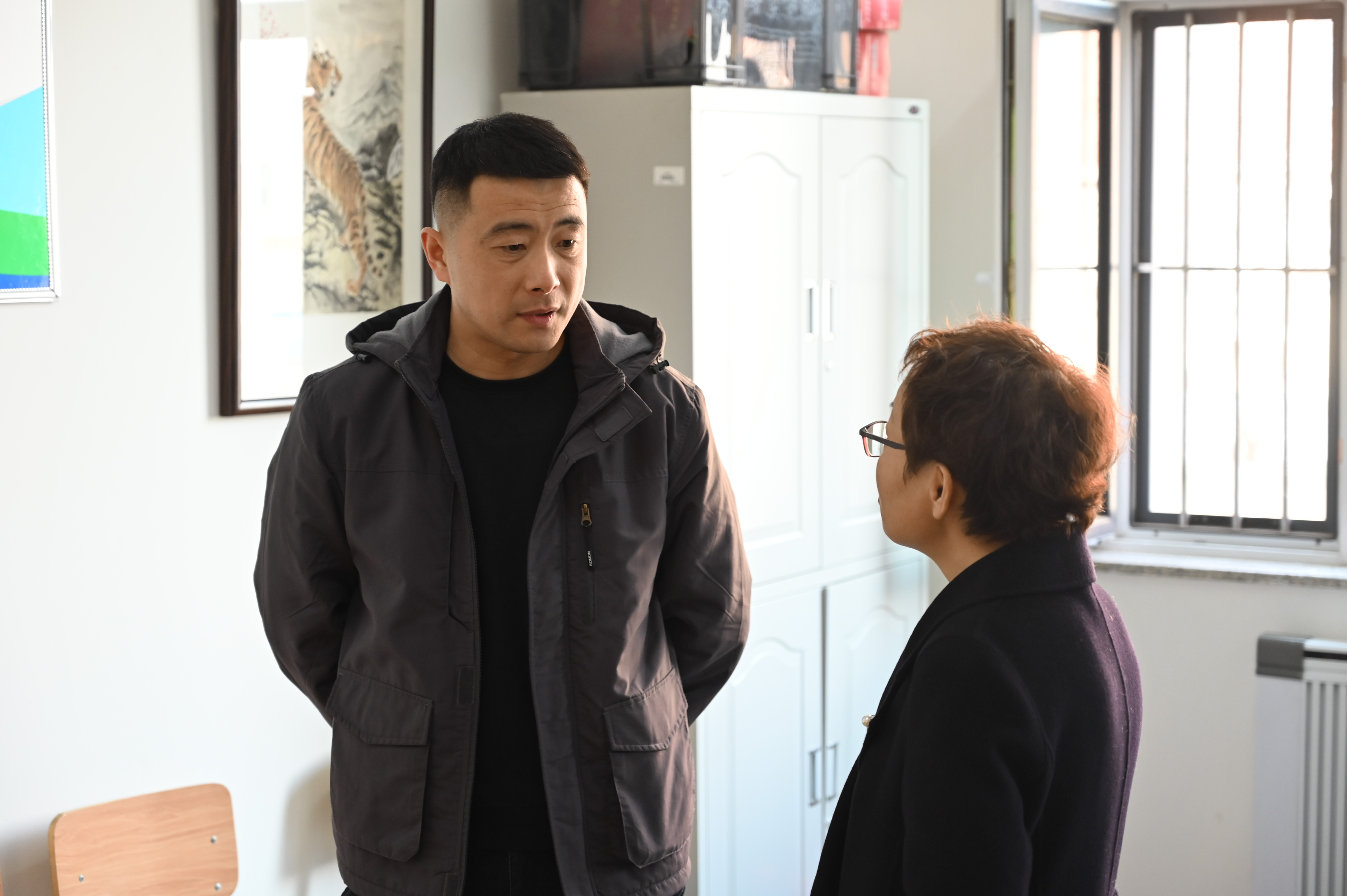 图1：计算机学院领导班子入社区.JPG