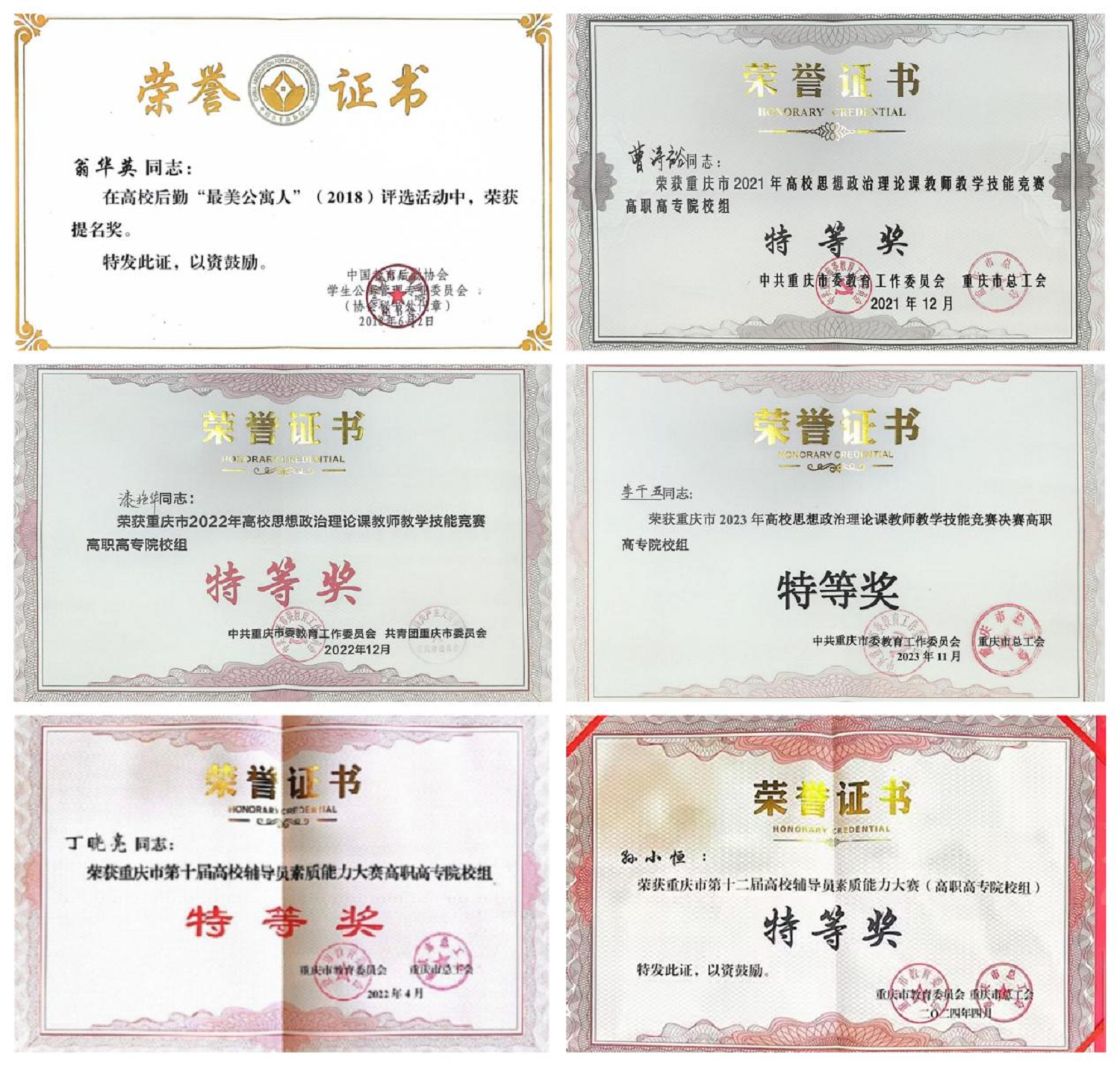 图4 思政育人队伍所获部分荣誉.png