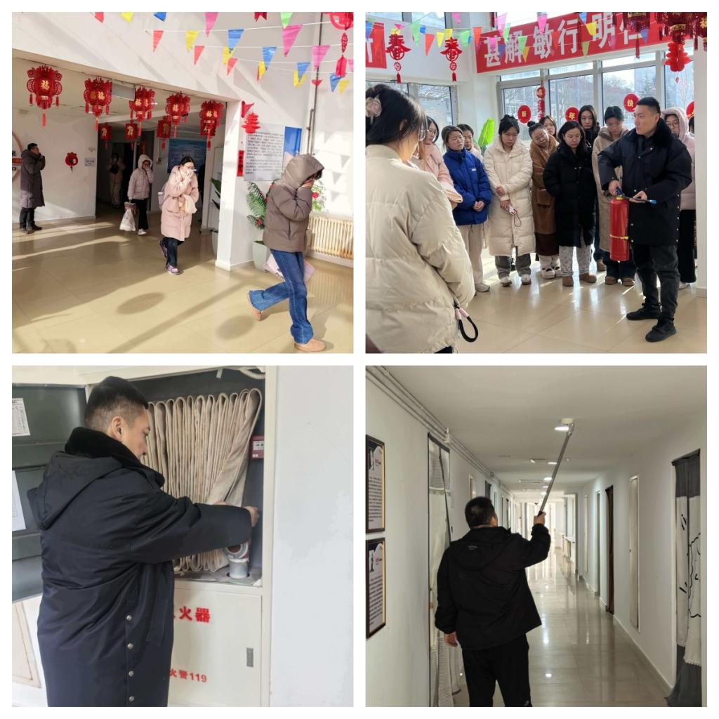 大连医科大学开展假期留校学生消防应急疏散演练